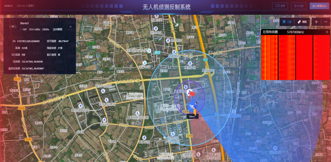 Aplicación del detector de RF portátil